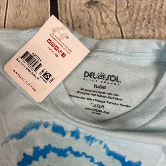 4/$25 Del Sol color changing surfer t-shirt tee kids NWT - Picture 4 of 8